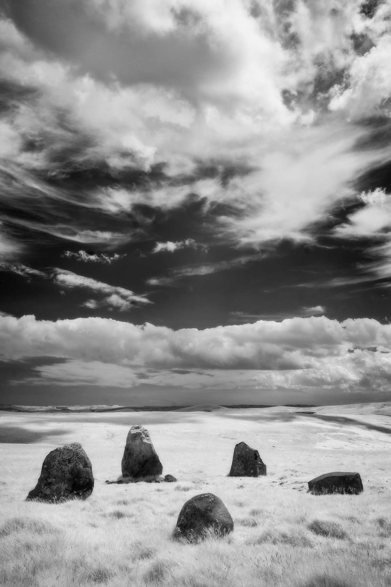 Dunmore Hill Stone Circle, Northumberland, England.